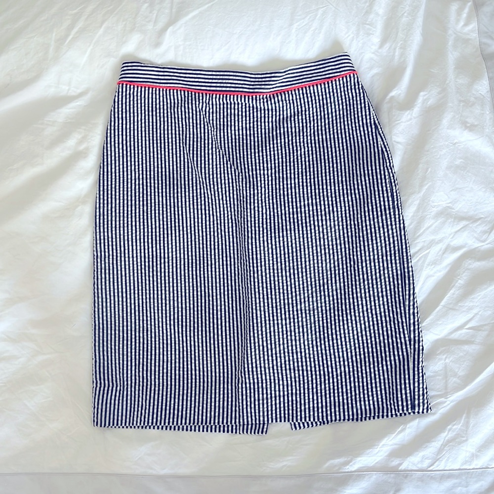 J.Crew Factory Seersucker pencil skirt